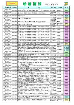 平成27年6月17日 新着情報
