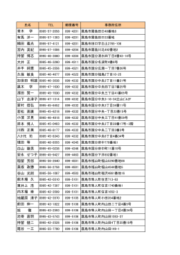 青木 学 有馬 洋一 楠田 義光 宮内 英紀 持留 博志 大井 正 井手 純憲