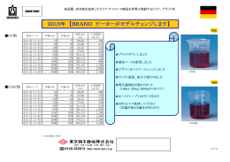 BRAND TODAY-14 「ビーカーがモデルチェンジします」 チラシ