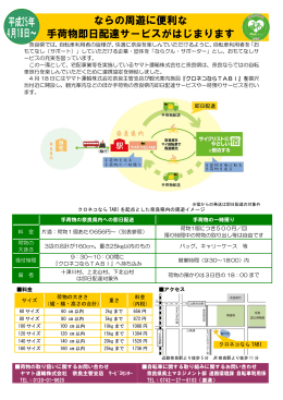 サービス概要PDF 216KB - 奈良県自転車利用総合案内サイト