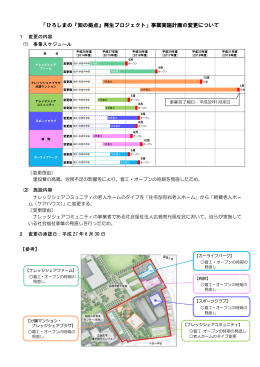 「ひろしまの『知の拠点』再生プロジェクト」事業実施計画の変更について