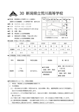 PDF形式 - 新潟県立荒川高等学校