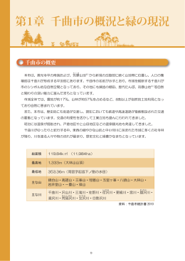 【第1章 千曲市の概況と緑の現況】(13.6MBytes)