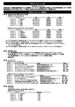 TRDラリーチャレンジ規則書