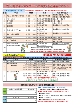 寒川町チャレンジデー2015チラシ裏面（PDF：247.4KB）