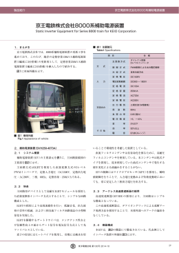 京王電鉄株式会社8000系補助電源装置
