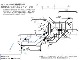 光ファイバー芯線賃貸事業関東7社局共通ネットワーク図