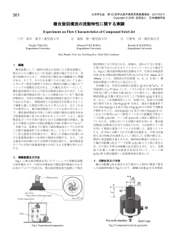 301 複合旋回噴流の流動特性に関する実験