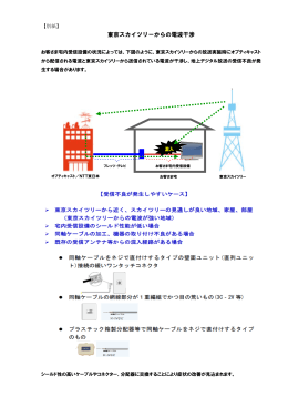 東京スカイツリーからの電波干渉