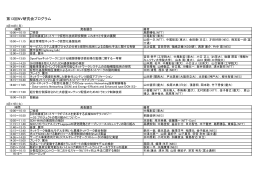 第13回NV研究会プログラム