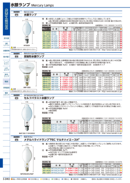 水銀ランプ Mercury Lamps
