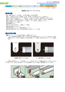 直管形 LED ランプシステム