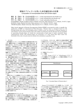 領域オブジェクトを用いた非圧縮性流れの計算