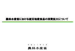 平成25年度新生！ふくしまの恵み発信事業実績に ついて平成25年度