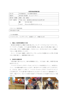 新生第2保育園 さくらナーサリー（愛知県名古屋市）（PDF形式：948KB）