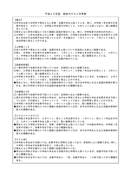 平成22年度 新体力テストの考察