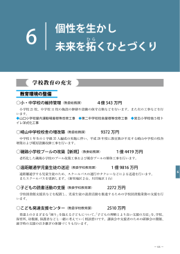 6 個性を生かし未来を拓くひとづくり