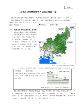 船橋市の生物多様性の現状と課題（案）