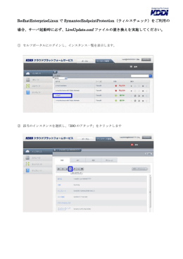 設定ファイルの置き換え作業