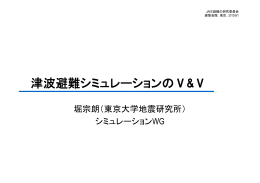 津波避難シミュレーションのV&V