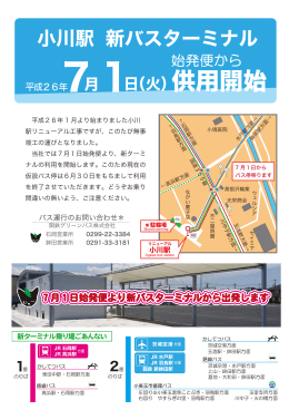 供用開始 - 小美玉市