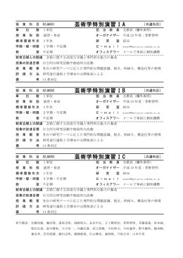 平成23年度 筑波大学 大学院 人間総合科学研究科 博士後期課程 芸術
