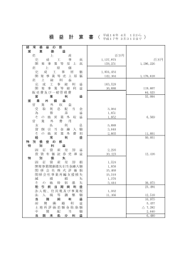 （ ） 損 益 計 算 書