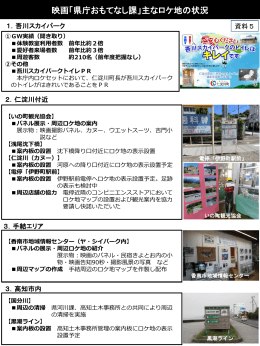 映画「県庁おもてなし課」主なロケ地の状況