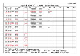 青森市営バス「 下安田 」停留所時刻表