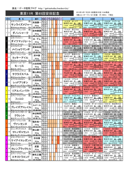 東京11R 第65回安田記念