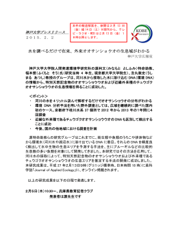 水を調べるだけで在来、外来オオサンショウオの生息域がわかる