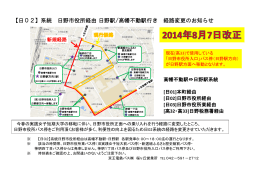 【日02】系統 日野市役所経由 日野駅/高幡不動駅行き 経路