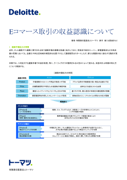 Eコマース取引の収益認識について