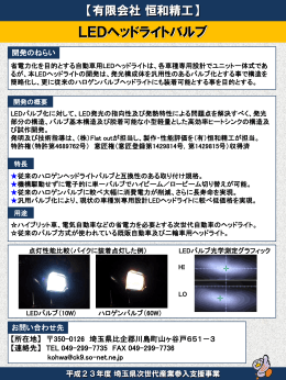 LEDヘッドライトバルブ（PDF：424KB）