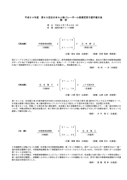 準決勝・決勝戦評 - 日本実業団バレーボール連盟