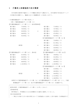 1 介護老人保健施設の改正概要