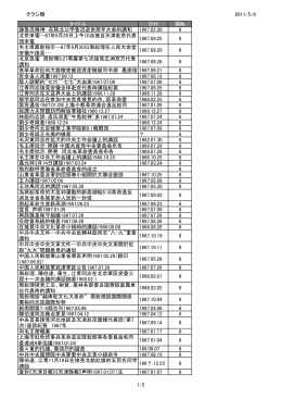 チラシ類リスト[PDF資料]