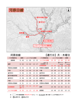 河原田線 【運行日】月・木曜日