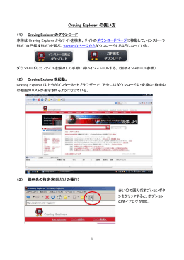 Craving Explorer の使い方