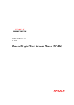 Oracle Single Client Access Name（SCAN）
