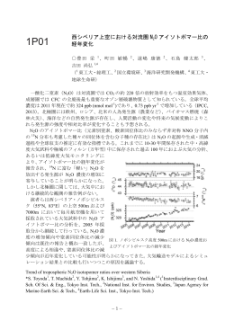西シベリア上空における対流圏 N2O アイソトポマー比