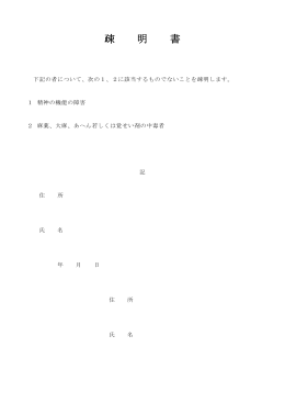 疎明書 (PDF : 33KB)