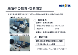 廃油中の硫黄・塩素分析例(PDF形式)