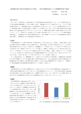 硫黄酸化物の乾性沈着推定法の評価 －林内雨樹幹流法による樹種間