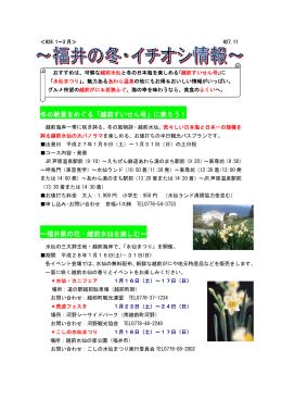 冬の絶景をめぐる「越前すいせん号」に乗ろう！ ～福井