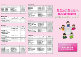 障がい者の就労支援