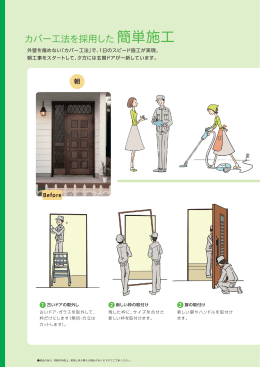 カバー工法を採用した 簡単施工