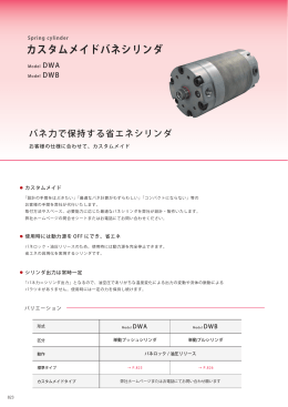 カスタムメイドバネシリンダ