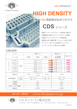 高密度バネ式コネクタ