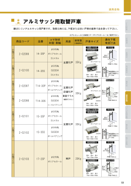 アルミサッシ用取替戸車